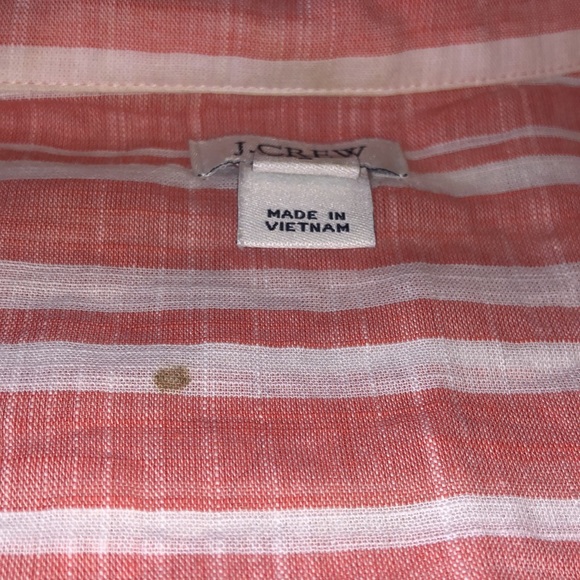 J.Crew Salmon Striped Collared Shirt - Picture 10 of 10